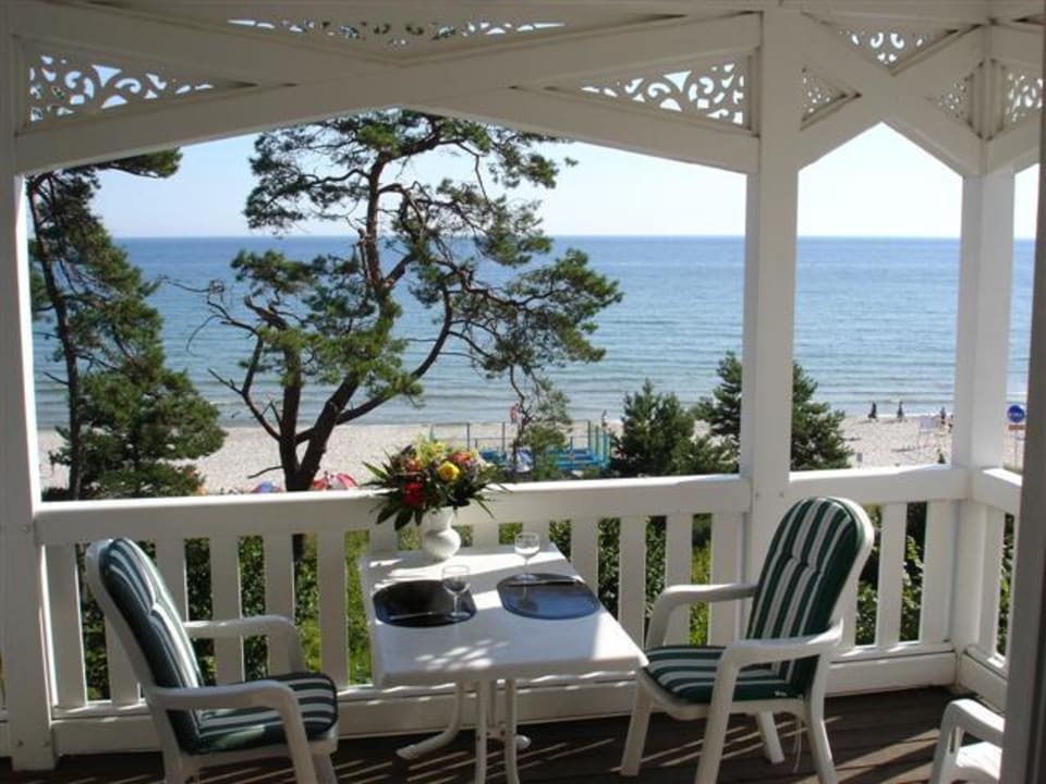 Blick vom Balkon Seeseite in Villa Seestern Villa Seestern