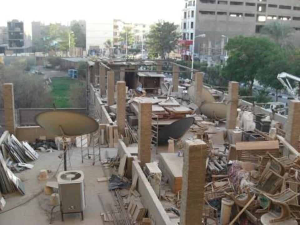 Blick auf die Südseite Hotel Gaddis