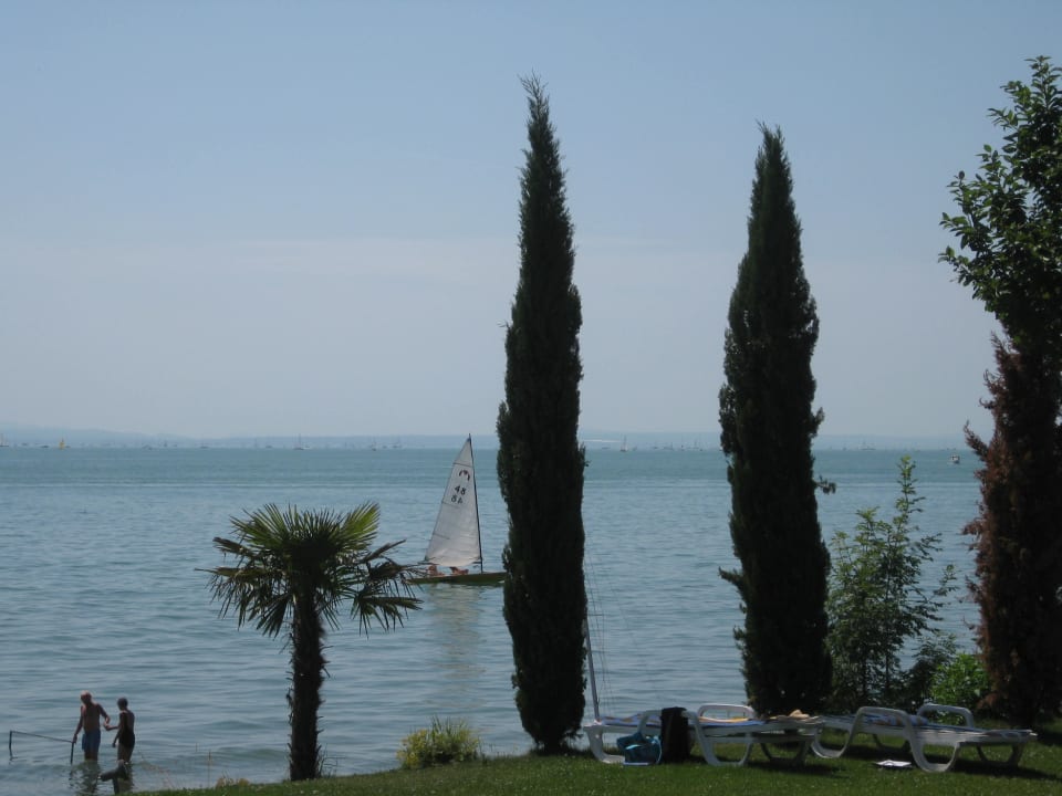 Ausblick zu See Hotel Haus am See