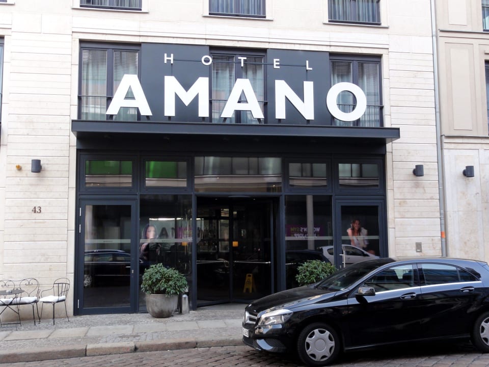 Der Hoteleingang Hotel AMANO