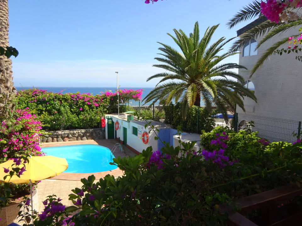 Ausblick von unseren Balkon Hotel San Nicolas