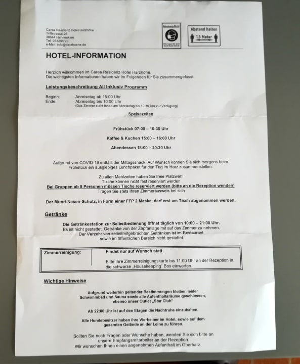 Sonstiges CAREA Residenz Hotel Harzhöhe