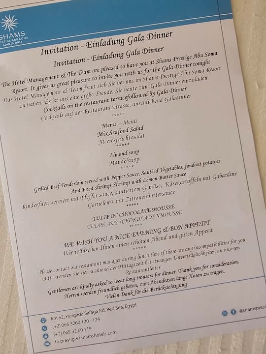 Gastro Shams Prestige Abu Soma-Adults Only