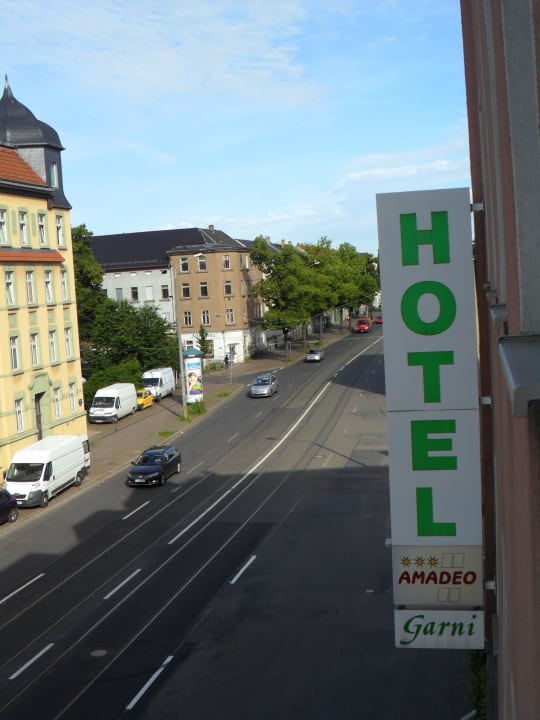 Sonntag morgen 6 Uhr Blick aus dem Zimmer Hotel Amadeo