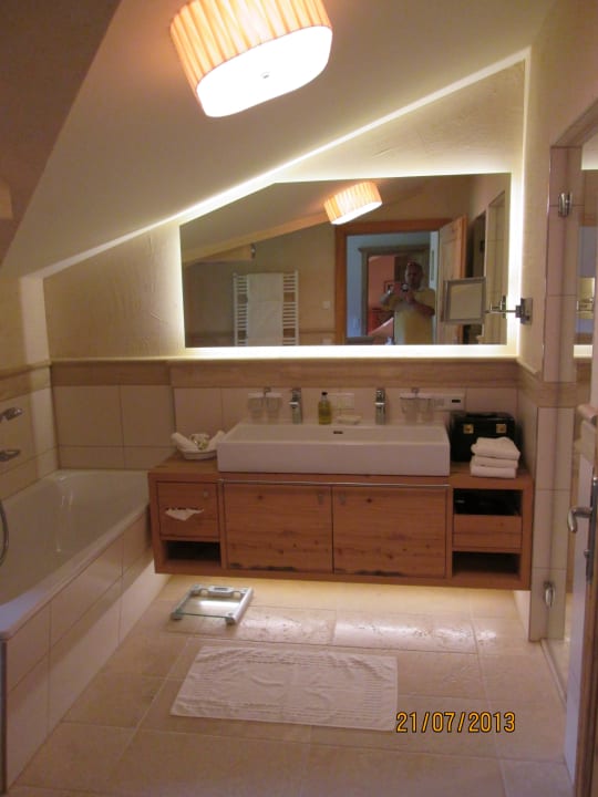 Badezimmer  Übergossene Alm Resort