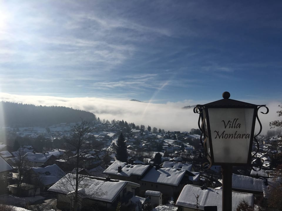 Der tolle Blick auf Bodenmais... Montara Suites Bodenmais