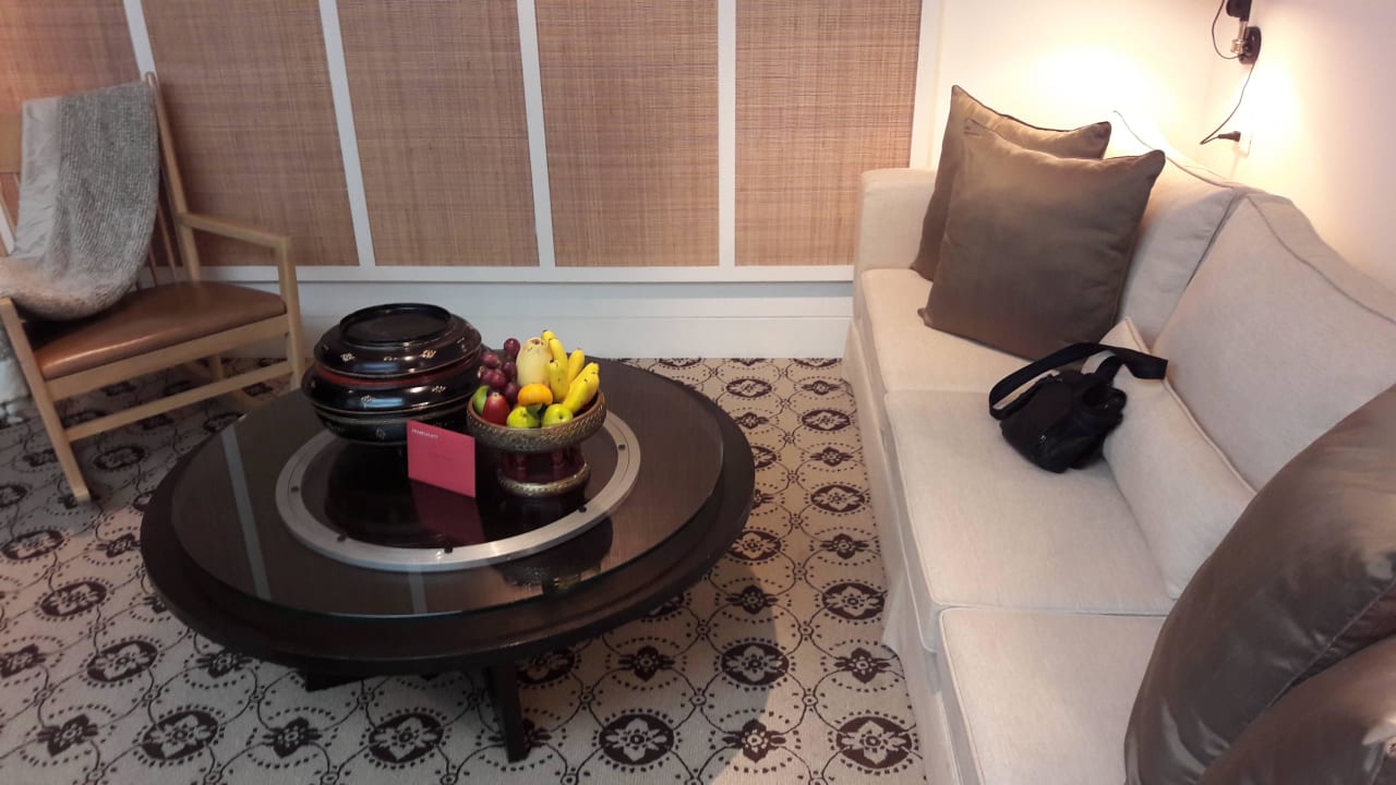 Spa Cottage: Wohnzimmer Grand Hyatt Erawan Bangkok