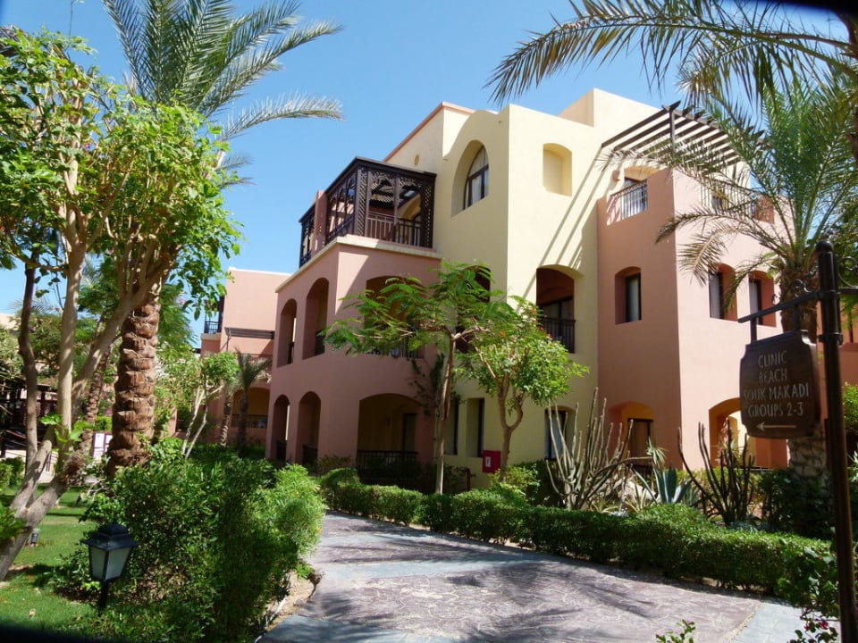 Blick auf unseren Balkon Jaz Makadi Saraya Resort