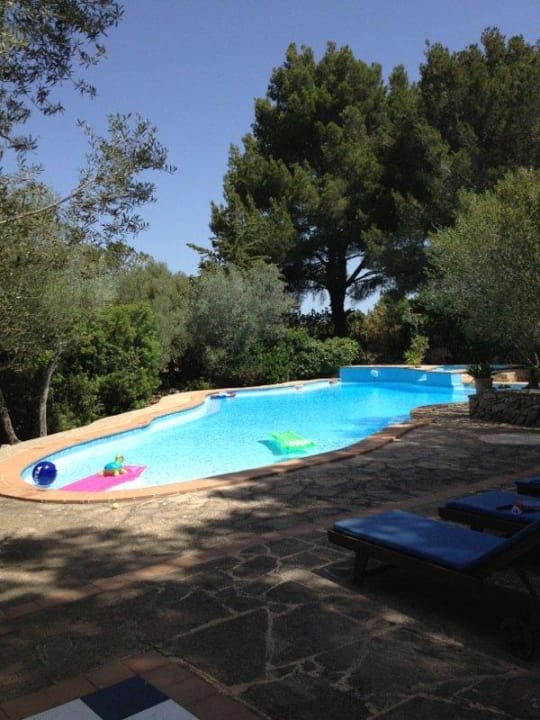 Der Pool zur alleinigen Nutzung Finca S'Aigo