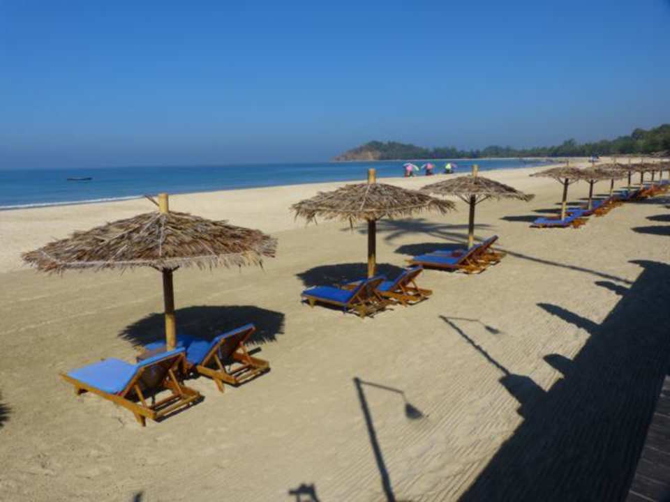 Strand direkt vor dem Hotel Aureum Palace Hotels & Resorts Ngapali