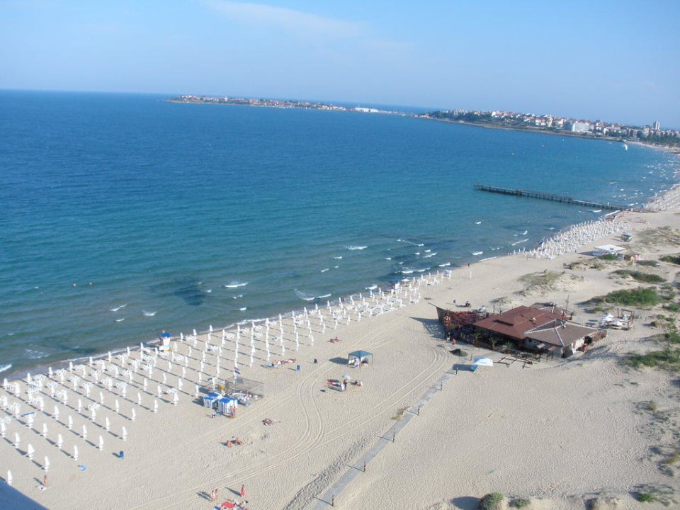 Blick auf den Strand und das Meer Burgas Beach Hotel