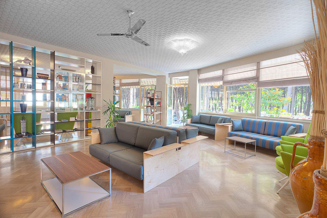 La Hall con vista sulla Pineta Hotel Antares