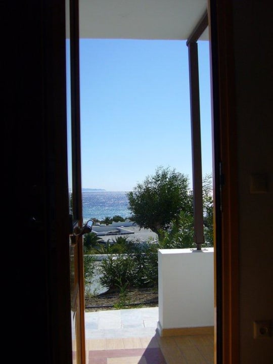 Ausblick vom Bett Lagas Aegean Village