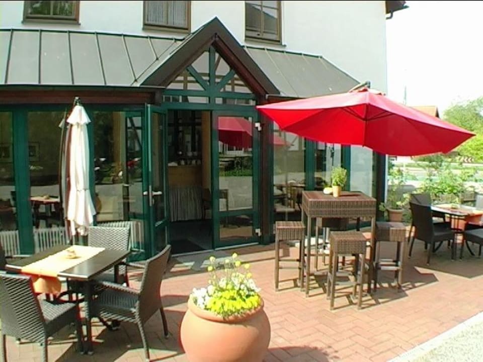 Eingang zum Frühstücksraum Hotel Grosse Klus