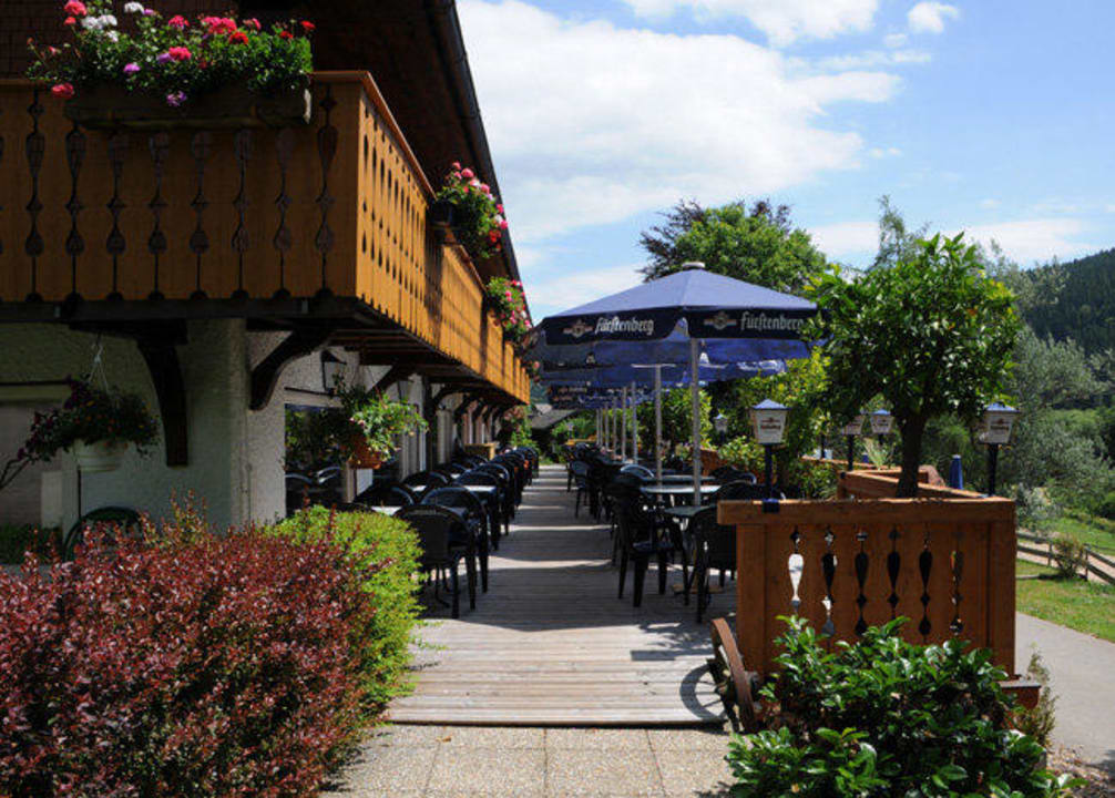 Gemütliche und sonnige Terrasse Heizmannshof Hotel & Restaurant