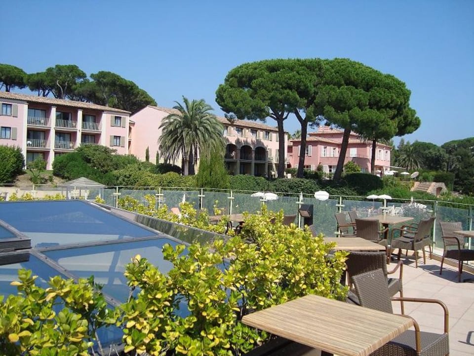 Blick von der Restaurant-Terrasse Hotel Les Jardins de Sainte Maxime