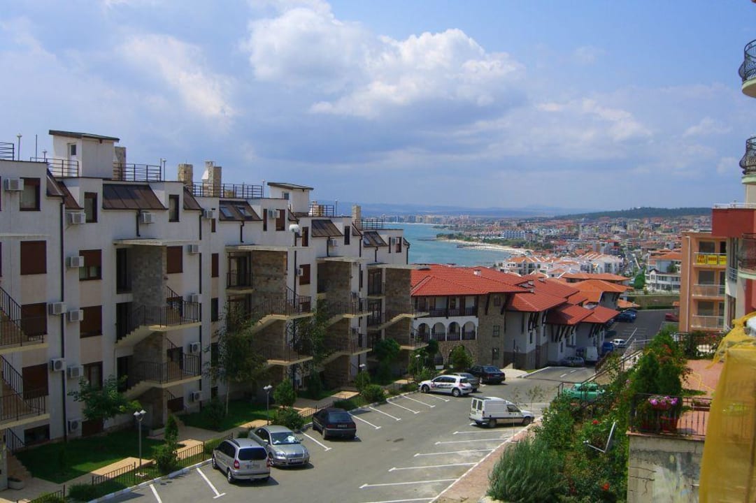 Ausblick aus dem Hotelzimmer nach rechts Hotel Juzhni Noshti