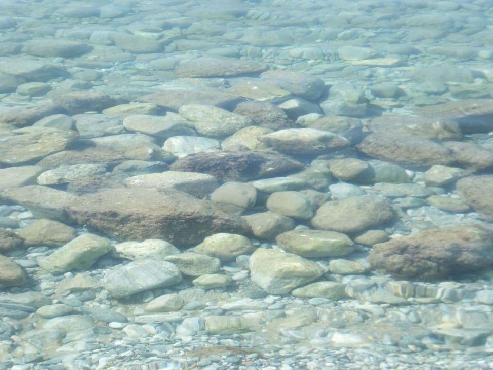 Klares Wasser aber mit Steinen Hotel Pine Bay Holiday Resort
