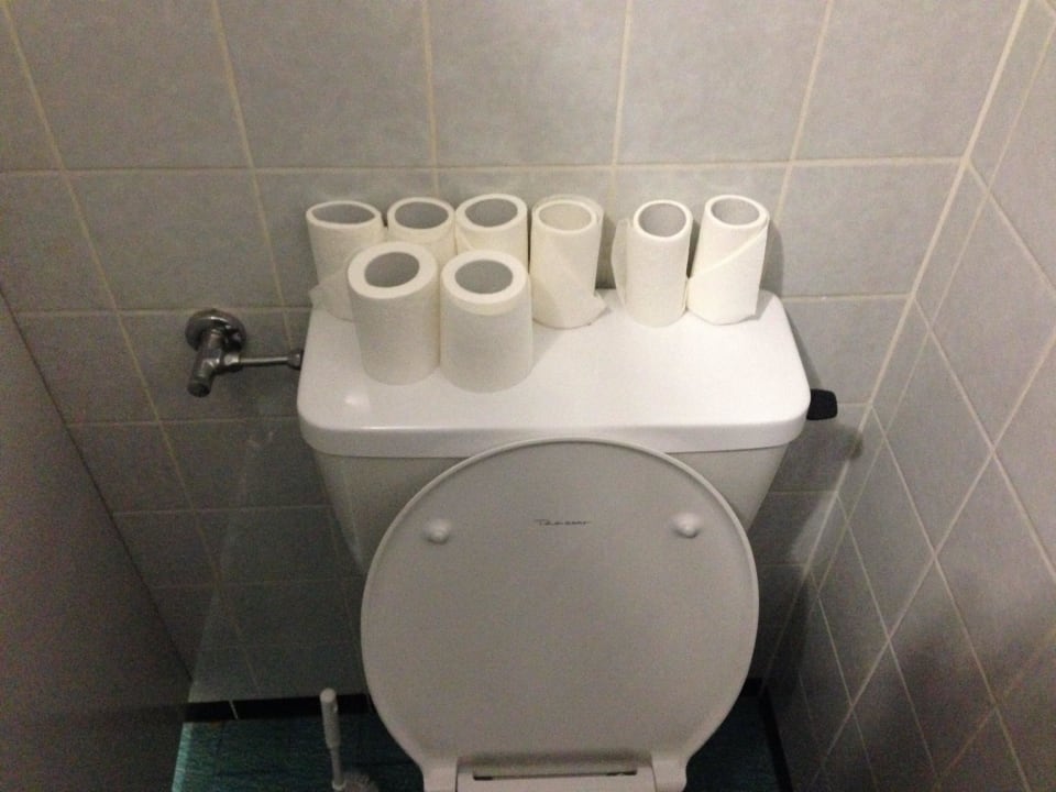 Gäste WC-Sparmaßnahme Hotel Garni Regina