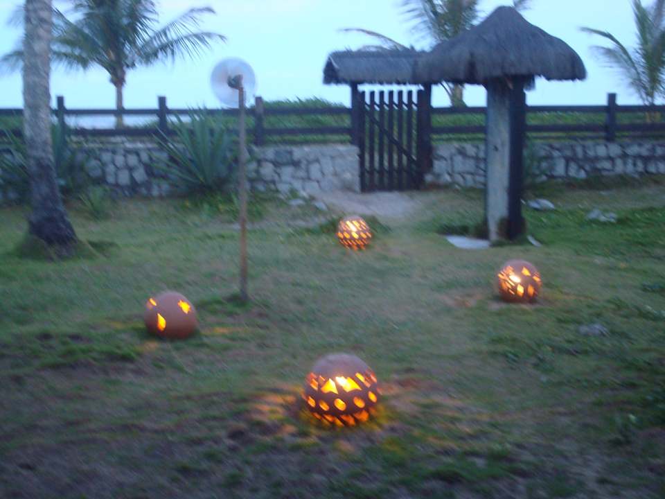 Garten bei Nacht Bahiastrandhaus