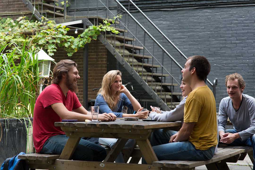 Outside Shelter City Hostel