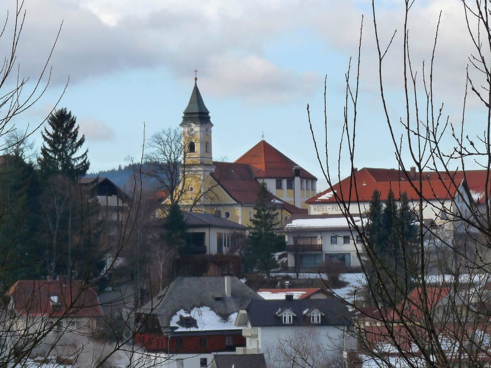 Blick vom Hotelzimmer Almhotel Pinter
