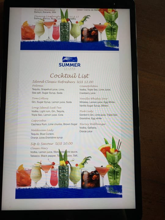 Gastro Summer Island Maldives