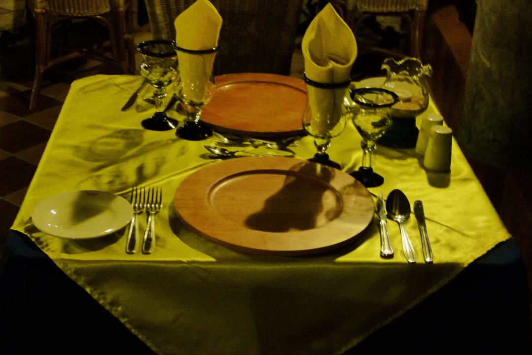 Sehr schön gedeckte Tische Hotel Riu Tequila