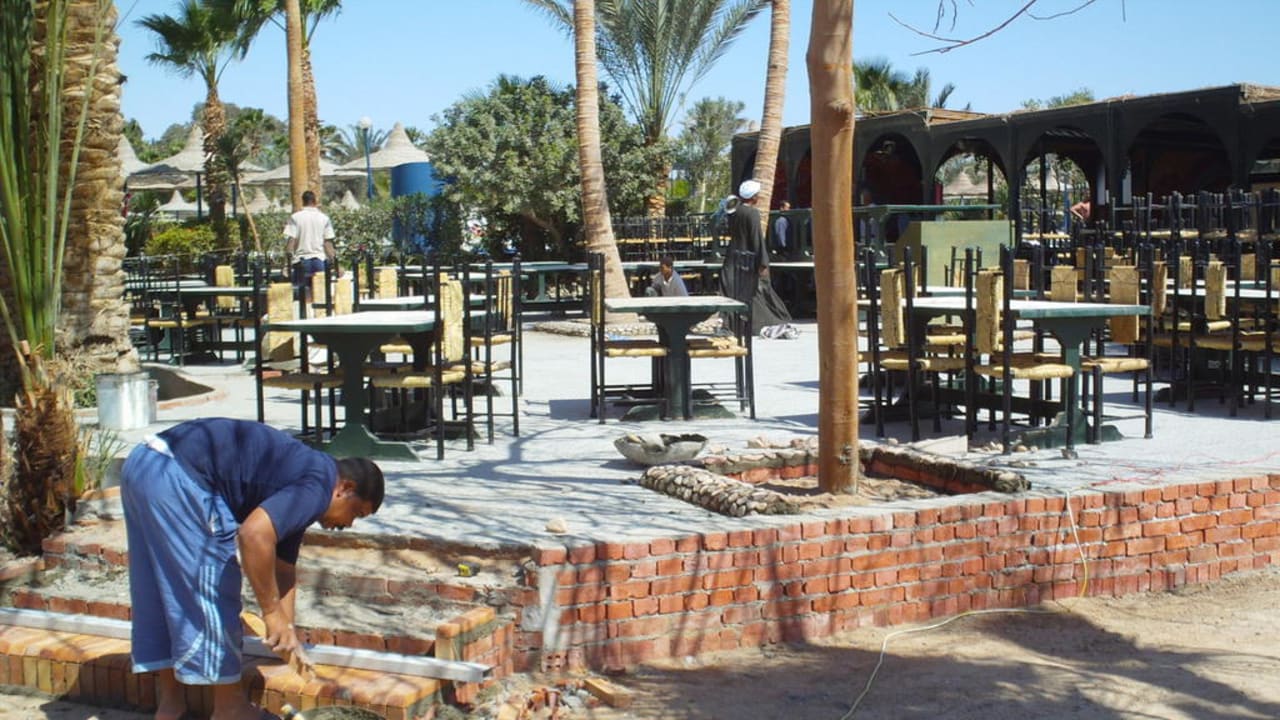 Fast fertig die neue Terrasse Giftun Azur Resort