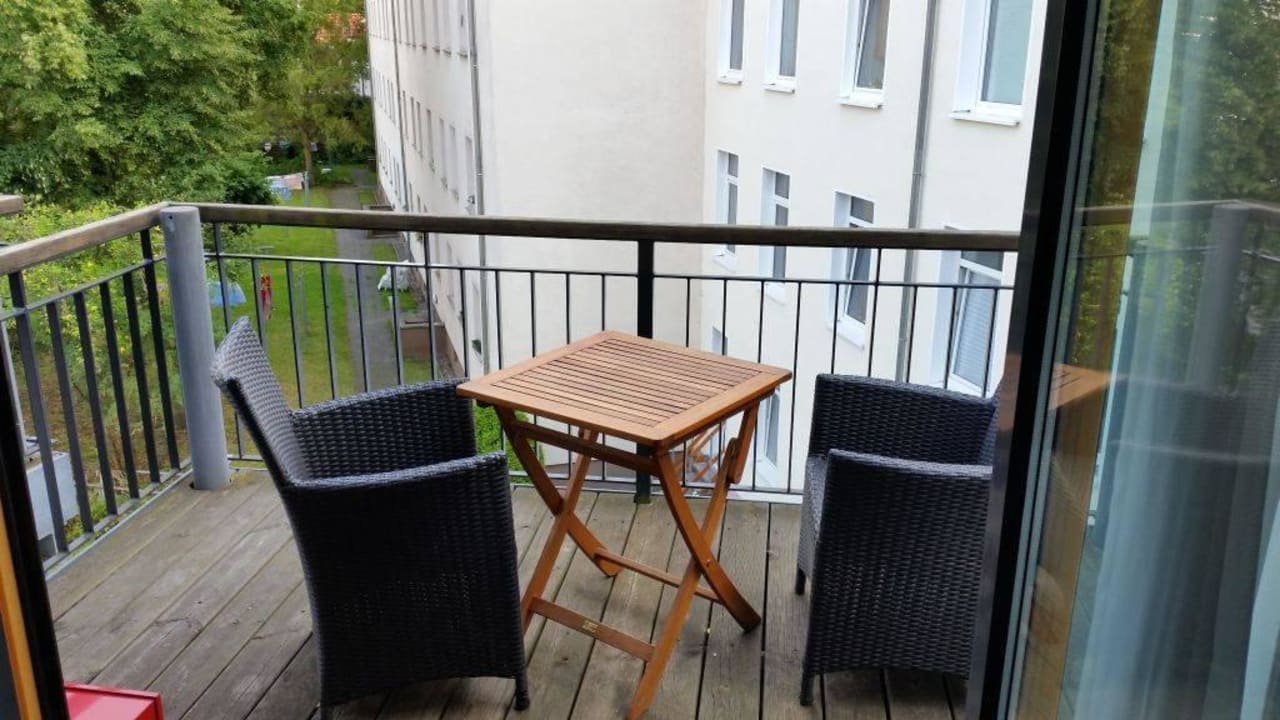 Balkon The Green Rostock Apartment Hotel