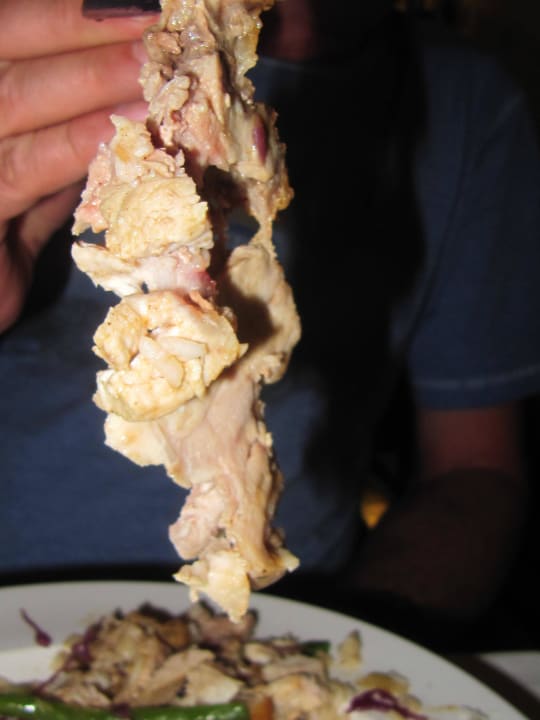 Fleisch, nur Sehnen und Fett Hotel Diani Sea Lodge