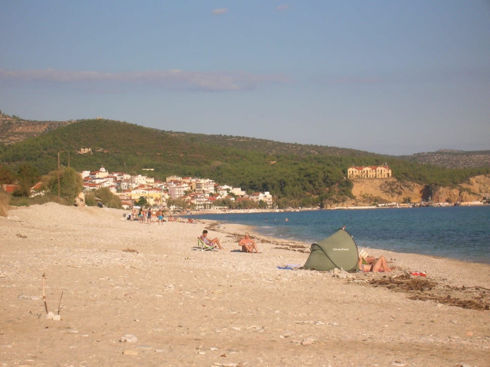 Blick nach Limenaria Thassos Hotel Grand Brach