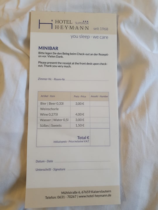 Zimmer Hotel Heymann