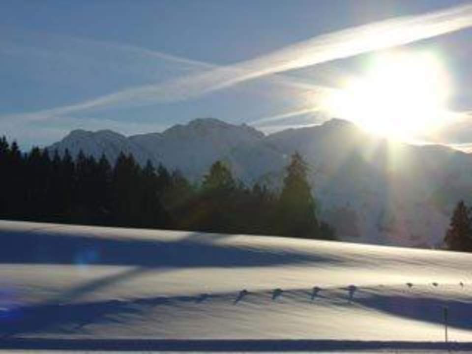 Ausblick Winter Ferienwohnungen Walk