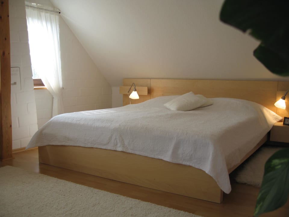 Schlafzimmer - Doppelbett Ferienhaus Wolfsmeer
