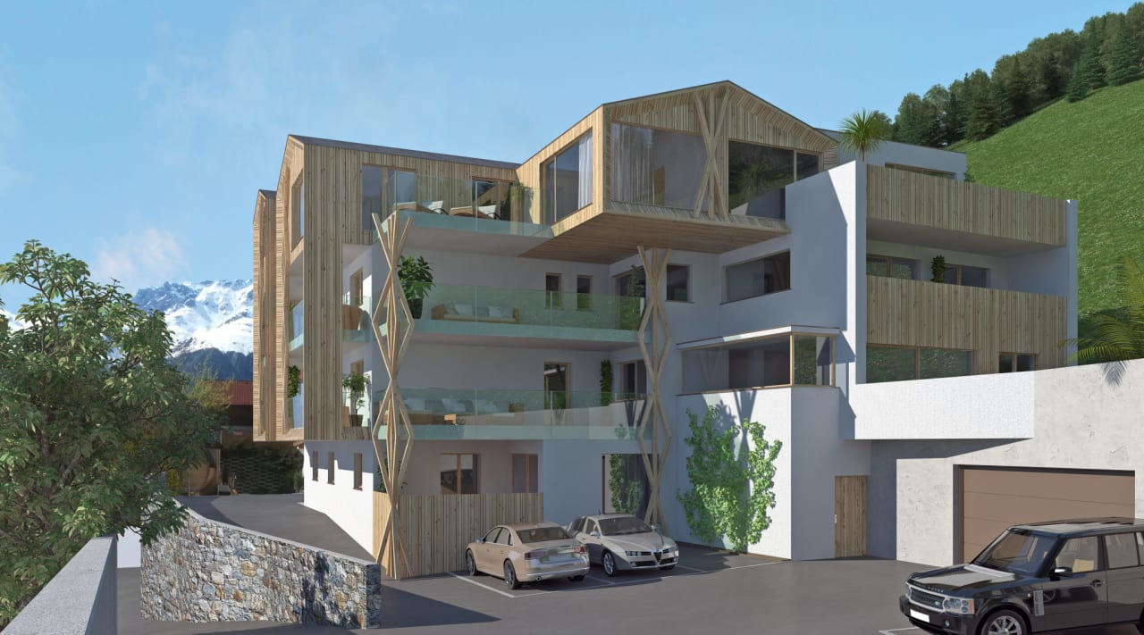 Außenansicht Haus Piz Lad