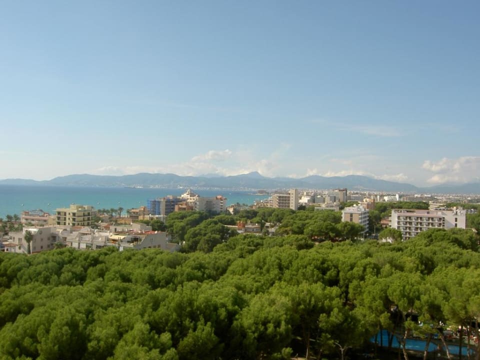 Aussicht aus dem Panoramalift Hotel Obelisco