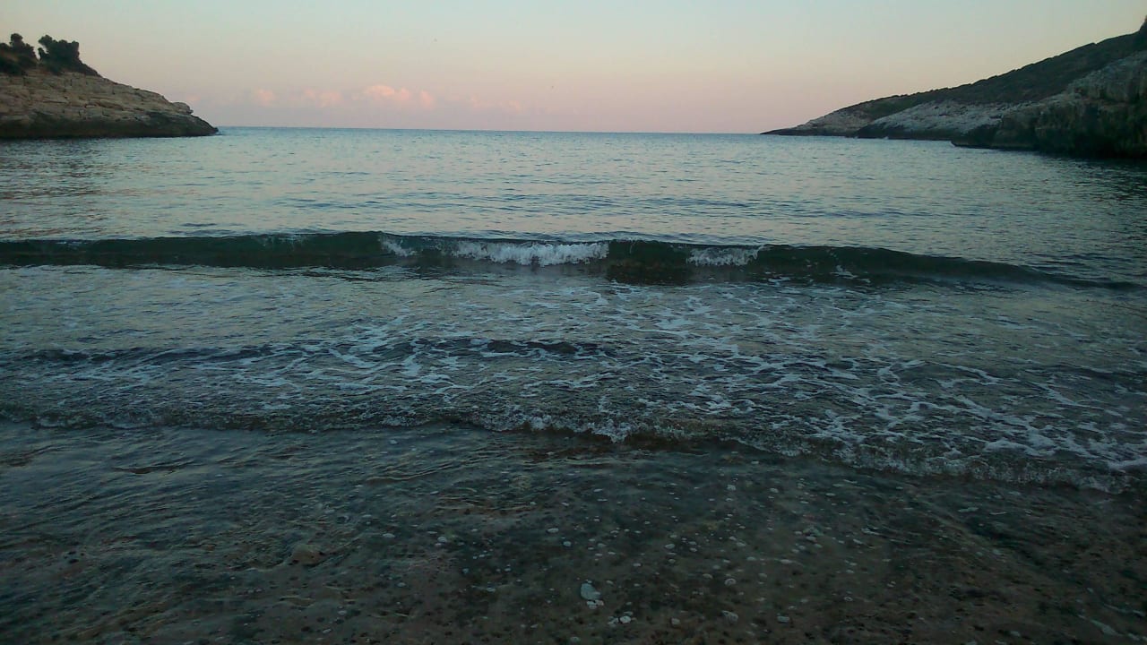 Strand vom Hotel am Abend Aeolis Thassos Palace