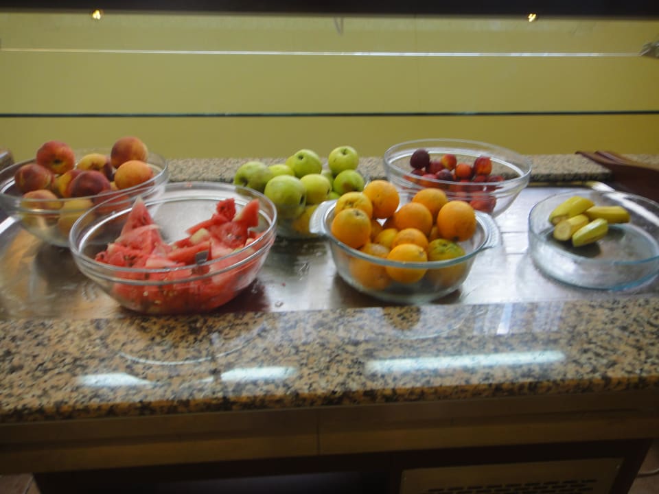 Frühstücksbuffet: Obstbar Hotel Erma