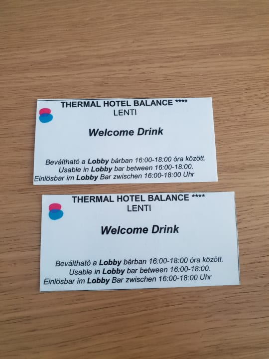 Welcome Drink Thermal Hotel Balance Lenti