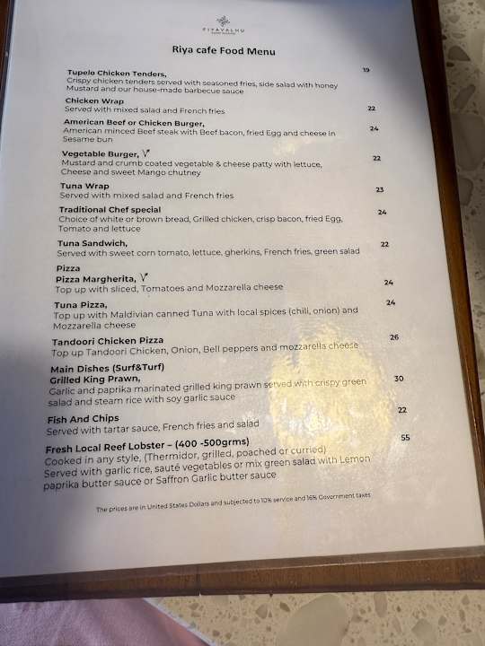 Gastro Fiyavalhu Resort Maldives