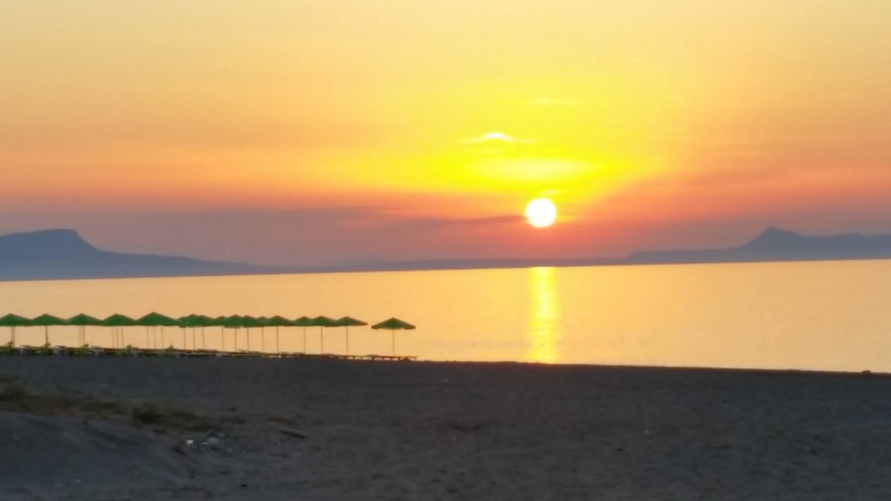 Sonnenuntergang Hotel Kathrin Beach