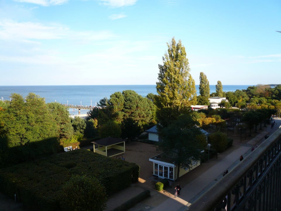 Blick vom 3.Stock Hotel Palace Usedom Palace Hotel