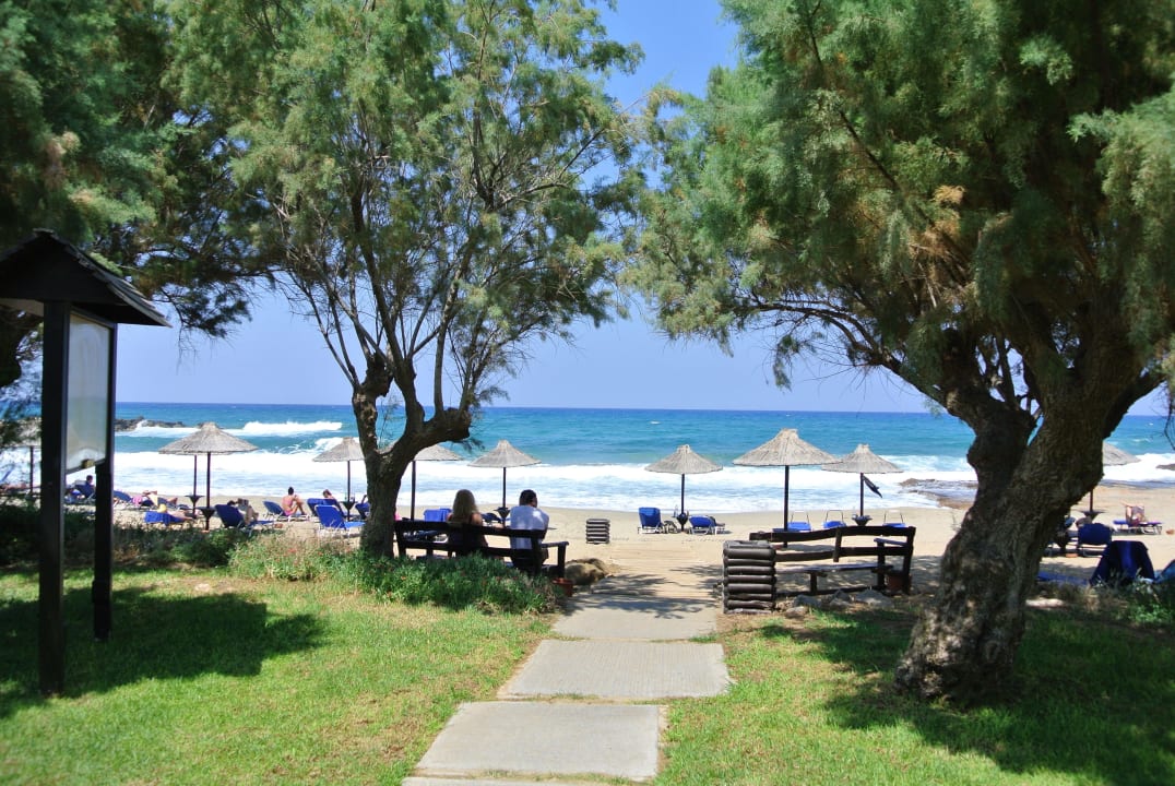 Eingang Strand Phãea Cretan Malia