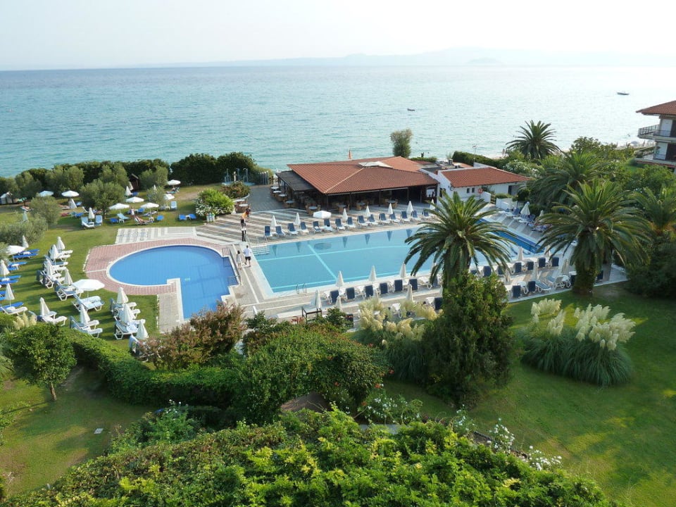 Blick aus dem Hauptgebäude (4.Etage) Domes Noruz Kassandra | Adults-Only