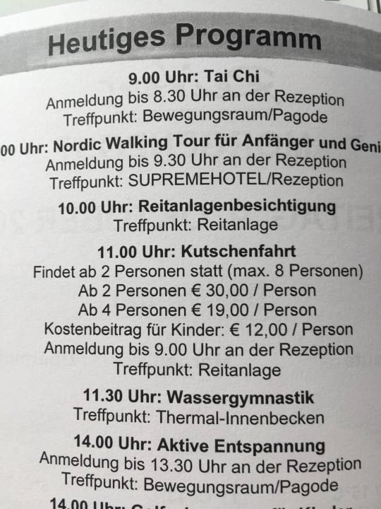 All-Inclusive mit Nebenkosten Reiters Finest Family Hotel