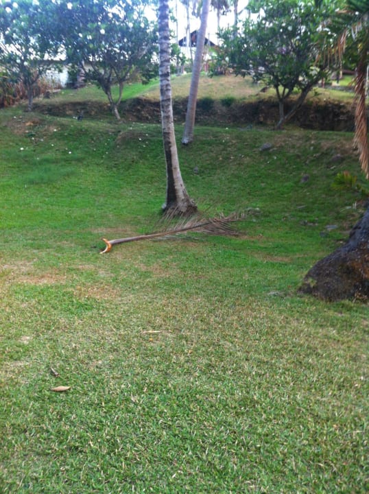 Kaputte Grünfläche Cape Panwa Hotel