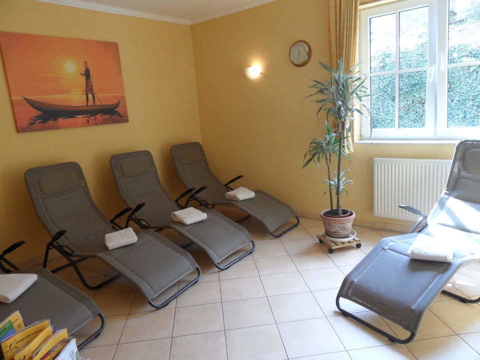 Saunaruheraum mit Ausgang an die frische Luft... Ferienanlage Zum Wildbach Schierke