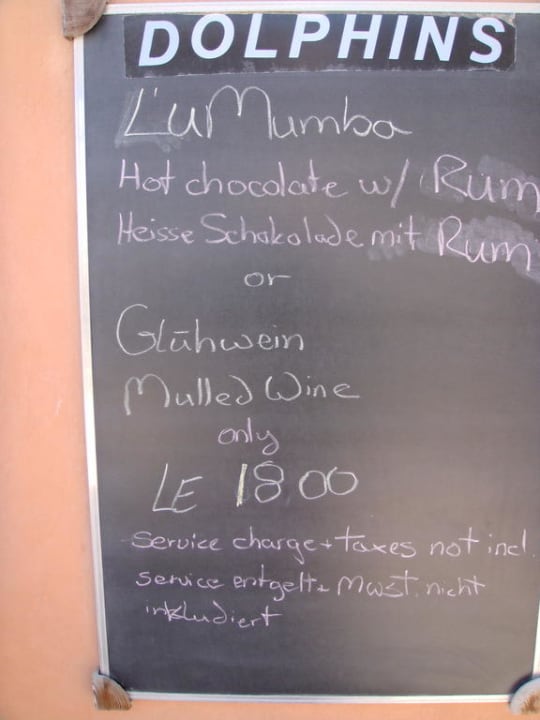 Glühwein bei 28 Grad Radisson Blu Resort, El Quseir