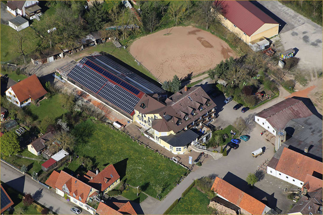 Luftaufnahme Altmühlsee Annäherung Reiterhof Hotel Reiterhof Altmühlsee